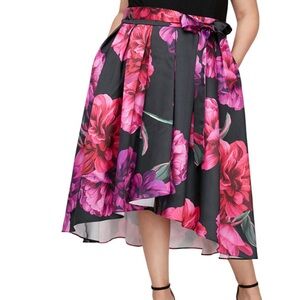 Garden Party -High-Low A-Line Midi Dress